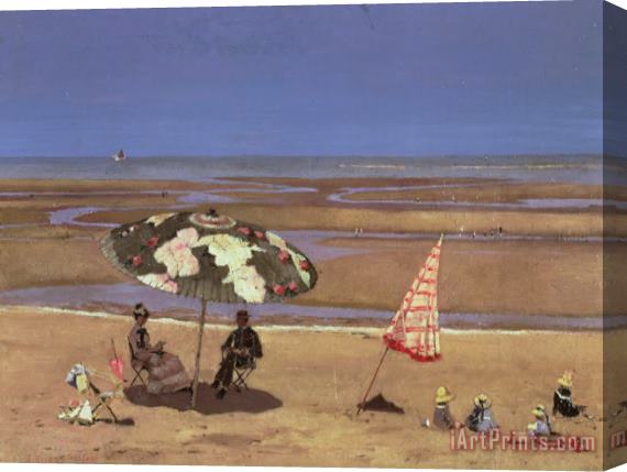 Etienne Moreau Nelaton The Beach Stretched Canvas Print / Canvas Art