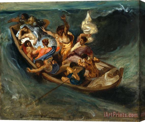 Eugene Delacroix Christ on The Sea of Galilee 2 Stretched Canvas Painting / Canvas Art