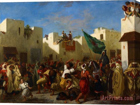 Eugene Delacroix Fanatics of Tangier Stretched Canvas Print / Canvas Art