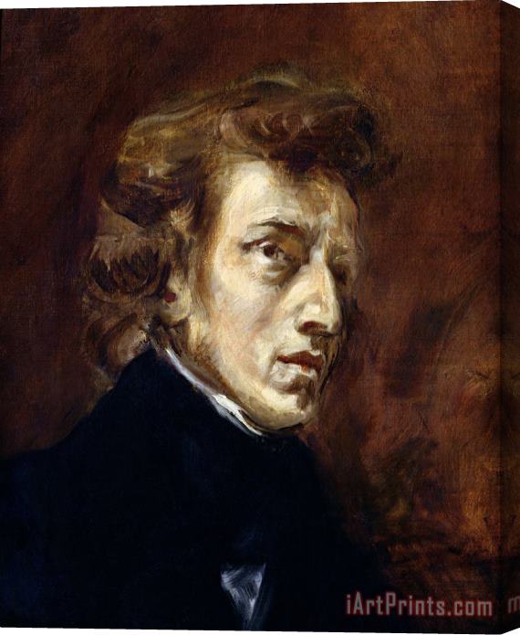 Eugene Delacroix Frederic Chopin (1810 49) Stretched Canvas Print / Canvas Art