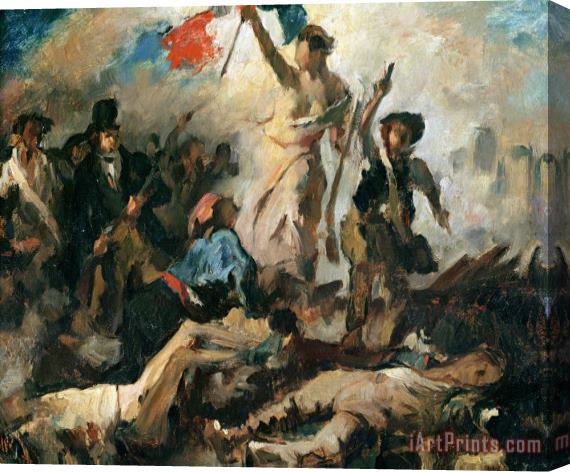 Eugene Delacroix Study for Liberty Leading The People Stretched Canvas Print / Canvas Art