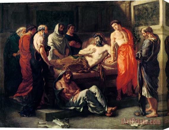Eugene Delacroix Study for The Death of Marcus Aurelius (121 180) Stretched Canvas Print / Canvas Art