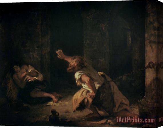 Eugene Delacroix The Prisoner of Chillon Stretched Canvas Painting / Canvas Art