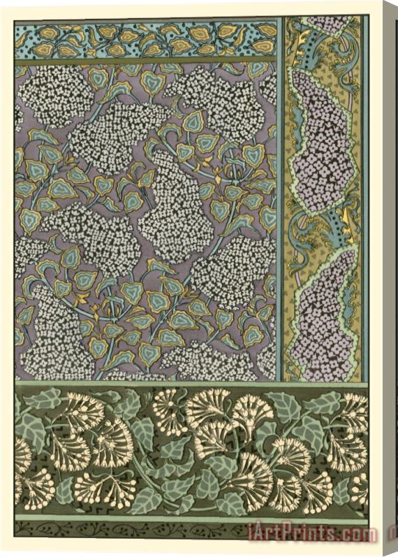 Eugene Grasset Garden Tapestry III Stretched Canvas Print / Canvas Art