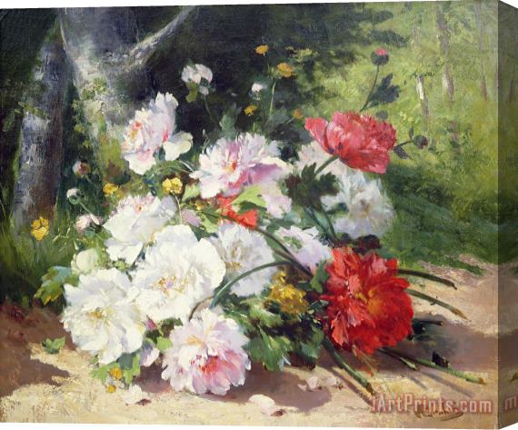 Eugene Henri Cauchois Still Life of Flowers Stretched Canvas Print / Canvas Art