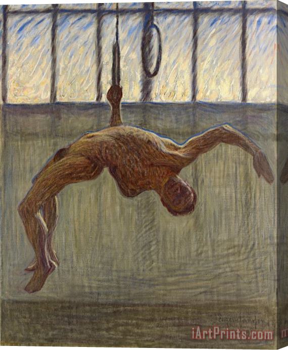 Eugene Jansson Ring Gymnast I Stretched Canvas Print / Canvas Art