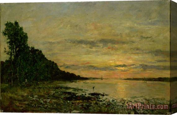 Eugene Louis Boudin Plougastel Daoulas Stretched Canvas Painting / Canvas Art