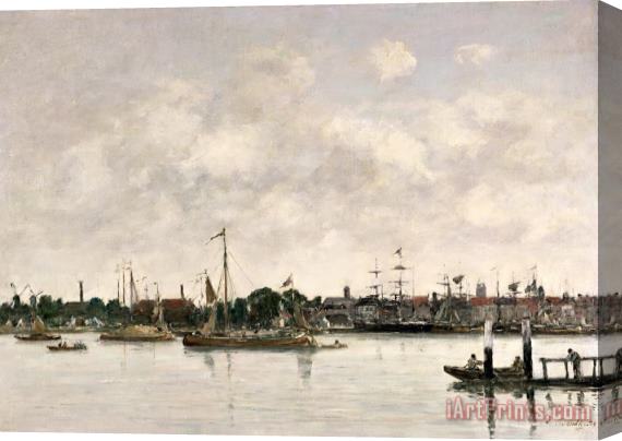 Eugene Louis Boudin The Meuse At Dordrecht Stretched Canvas Print / Canvas Art