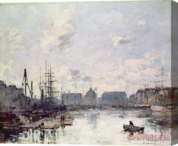 Eugene Louis Boudin The Port of Trade Stretched Canvas Painting / Canvas Art