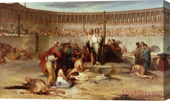 Eugene Romain Thirion Triumph of Faith Christian Martyrs in the Time of Nero Stretched Canvas Print / Canvas Art