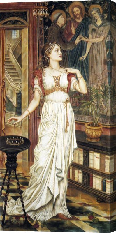 Evelyn De Morgan The Crown of Glory Stretched Canvas Painting / Canvas Art