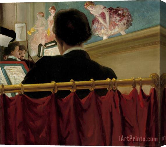 Everett Shinn The Orchestra Pit, Old Proctor's Fifth Avenue Theatre Stretched Canvas Painting / Canvas Art