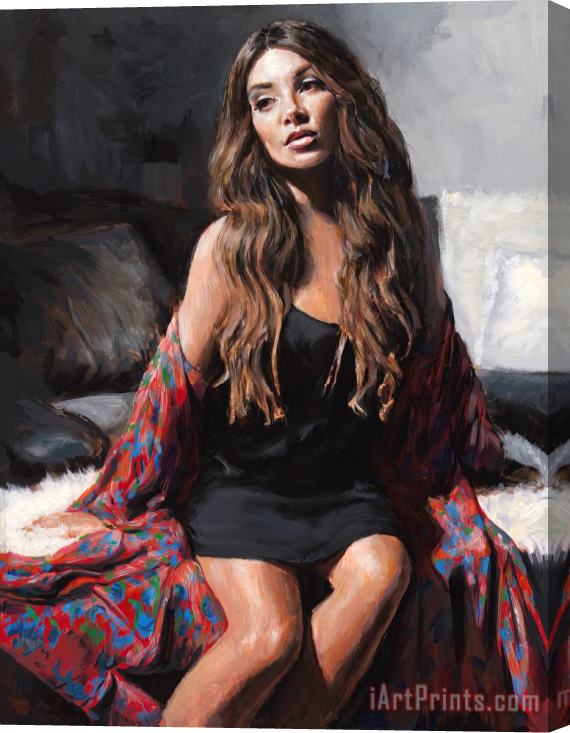 Fabian Perez Angelica III, 2021 Stretched Canvas Painting / Canvas Art