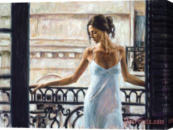 Fabian Perez Balcony at Buenos Aires I Stretched Canvas Print / Canvas Art