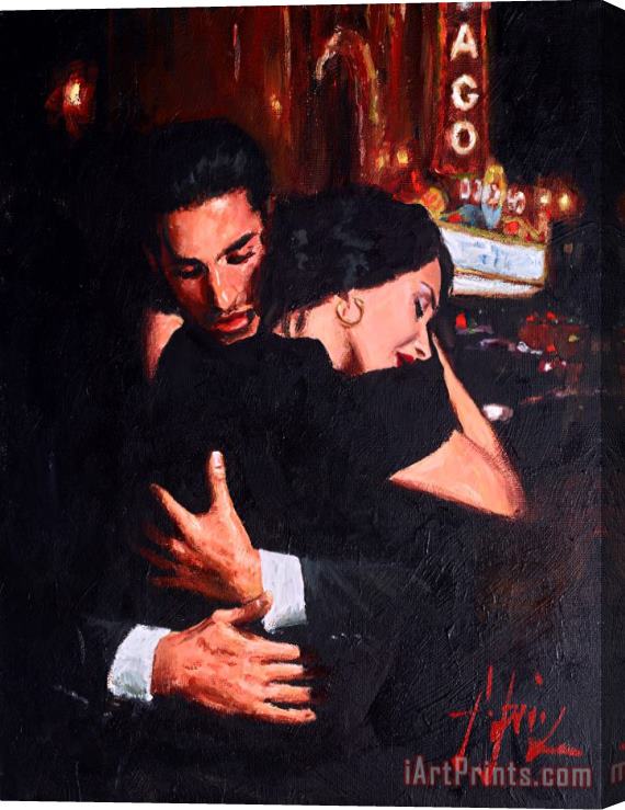 Fabian Perez Chicago Stretched Canvas Painting / Canvas Art