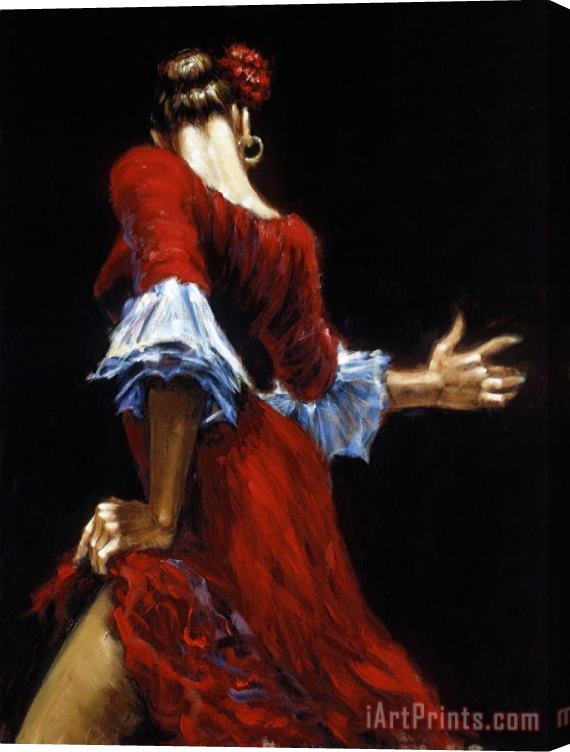 Fabian Perez Flamenco Dancer III Stretched Canvas Painting / Canvas Art