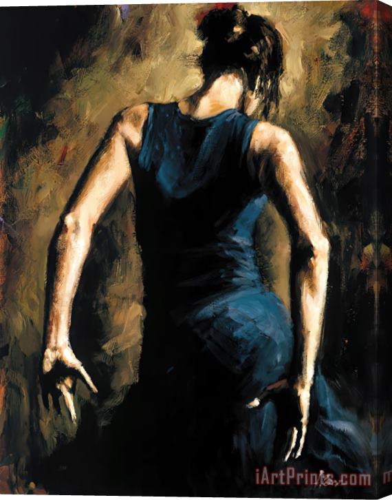 Fabian Perez Flamenco II Stretched Canvas Print / Canvas Art