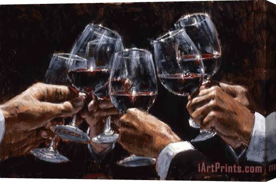Fabian Perez For a Better Life Con Tinto Stretched Canvas Print / Canvas Art
