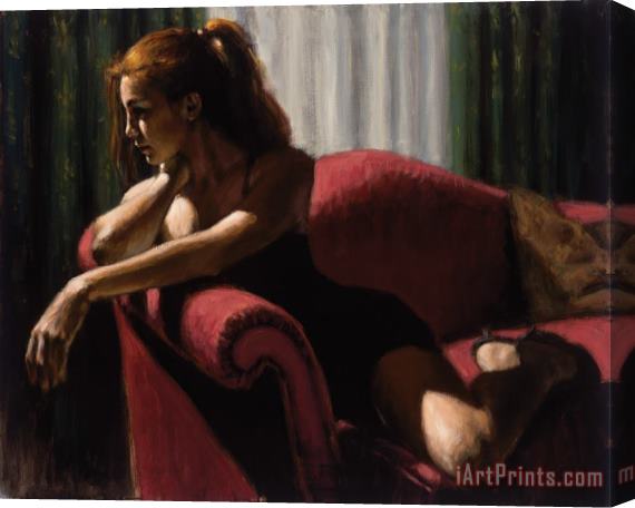 Fabian Perez Rojo Sillon III 2nd State Stretched Canvas Painting / Canvas Art