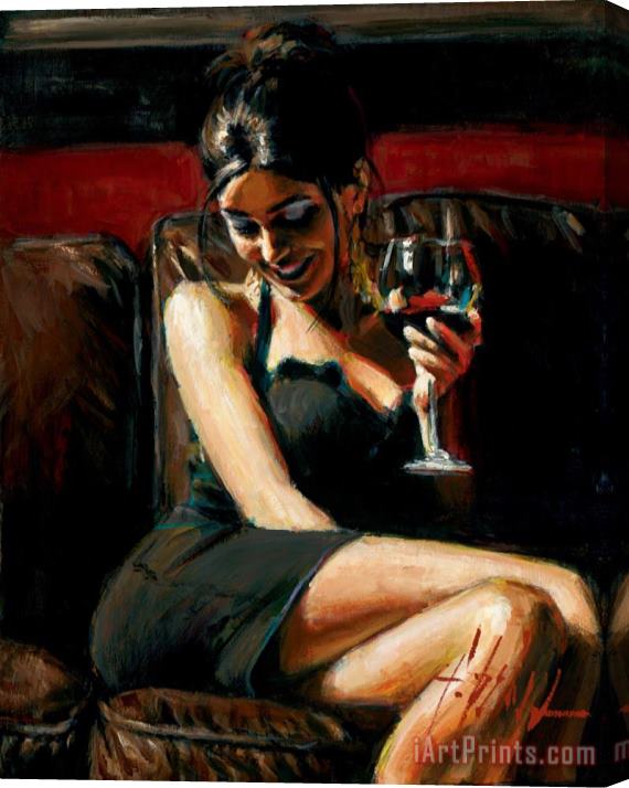 Fabian Perez Tess VII Stretched Canvas Painting / Canvas Art
