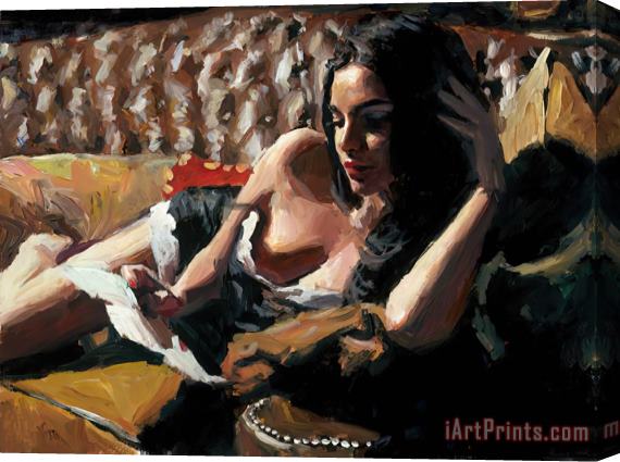 Fabian Perez The Letter III Stretched Canvas Print / Canvas Art