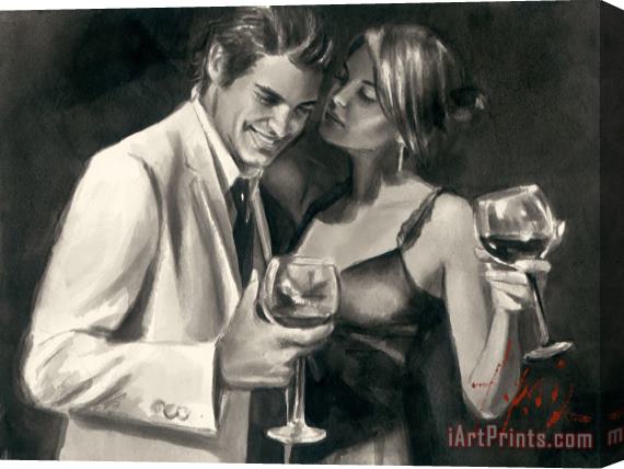 Fabian Perez Whispers Stretched Canvas Print / Canvas Art