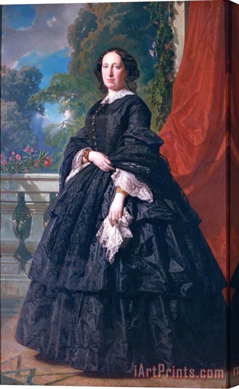 Federico de Madrazo Portrait of Carlota Quintana Badia Stretched Canvas Painting / Canvas Art