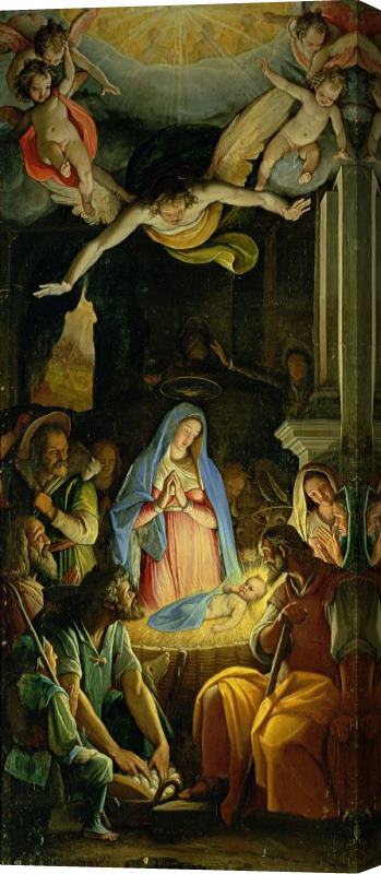 Federico Zuccaro The Adoration of the Shepherds Stretched Canvas Painting / Canvas Art