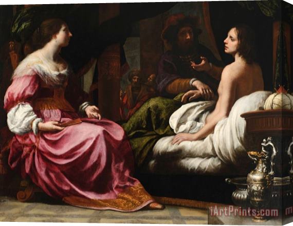Felice Ficherelli Antiochus Prince of Syria And Stratonica His Stepmother Stretched Canvas Print / Canvas Art