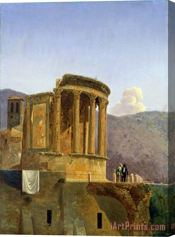 Felix Boisselier The Temple of Vesta at Tivoli Stretched Canvas Print / Canvas Art