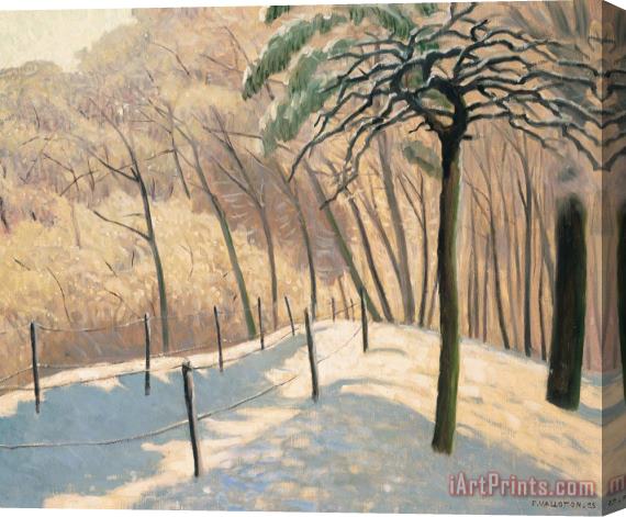 Felix Edouard Vallotton Snowy Landscape Stretched Canvas Painting / Canvas Art