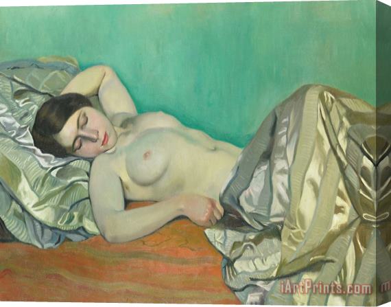 Felix Edouard Vallotton Torse Of A Reclining Woman Stretched Canvas Painting / Canvas Art