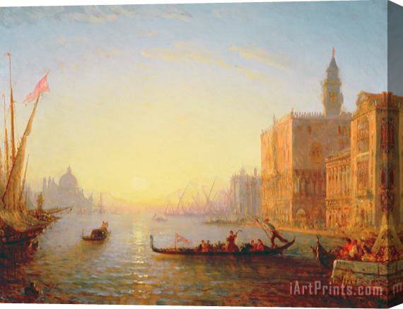 Felix Ziem Venice Evening Stretched Canvas Painting / Canvas Art