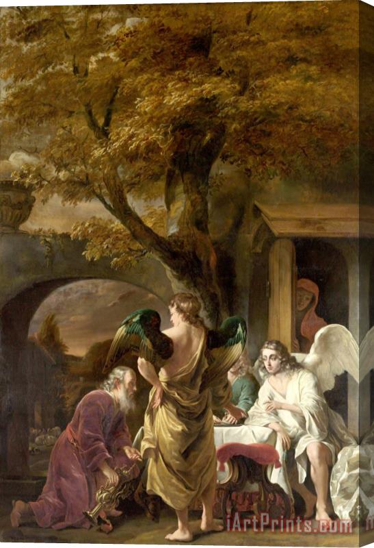 Ferdinand Bol Abraham Entertaining The Three Angels Stretched Canvas Print / Canvas Art