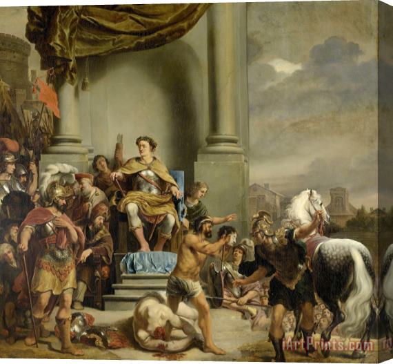 Ferdinand Bol Consul Titus Manlius Torquatus Orders The Beheading of His Son Stretched Canvas Print / Canvas Art
