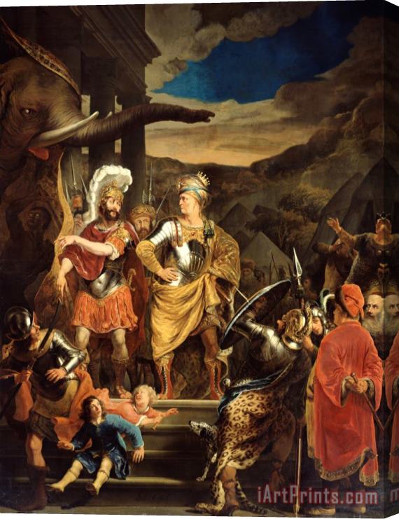 Ferdinand Bol Fabritius And Pyrrhus Stretched Canvas Painting / Canvas Art