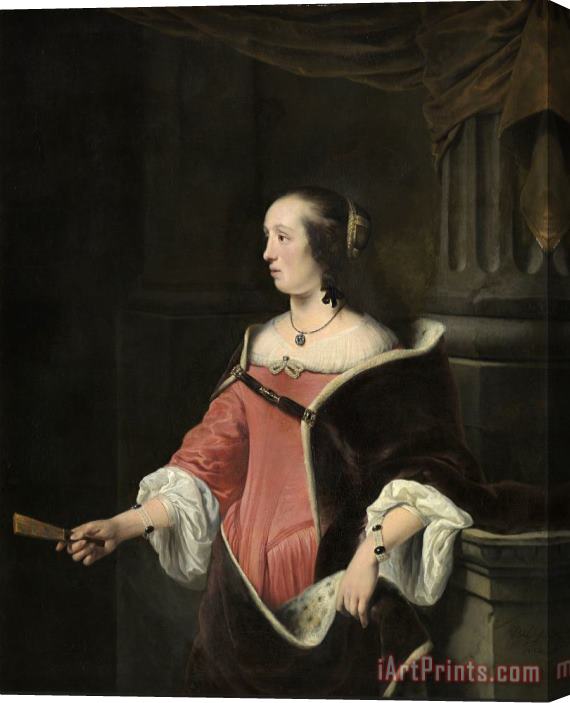 Ferdinand Bol Portrait of a Lady Stretched Canvas Print / Canvas Art