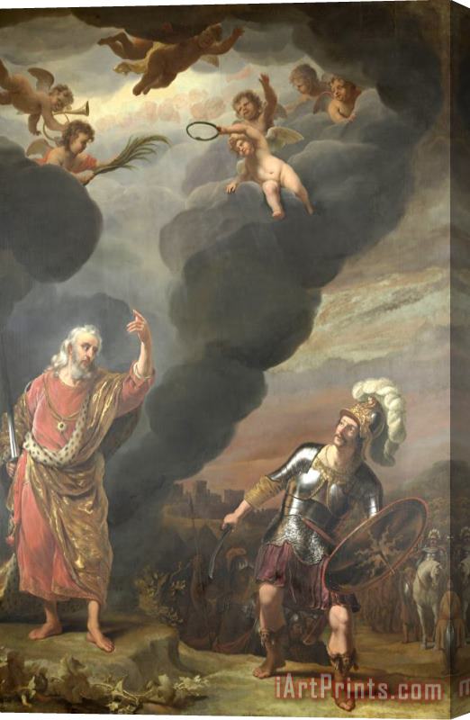 Ferdinand Bol The Captain of God's Army Appearing to Joshua Stretched Canvas Print / Canvas Art