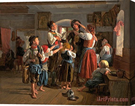 Ferdinand Georg Waldmuller The Conscript's Farewell Stretched Canvas Painting / Canvas Art
