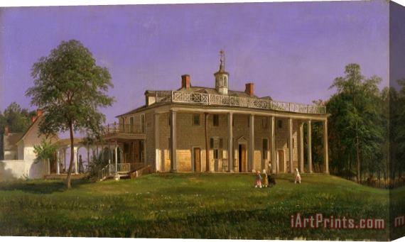 Ferdinand Richardt View of Mount Vernon Stretched Canvas Print / Canvas Art