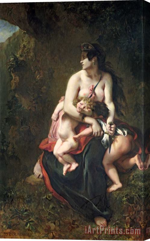 Ferdinand Victor Eugene Delacroix Medea Stretched Canvas Print / Canvas Art