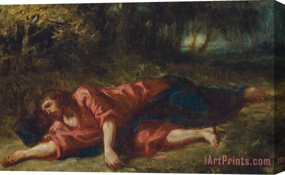 Ferdinand Victor Eugene Delacroix The Agony In The Garden Stretched Canvas Print / Canvas Art