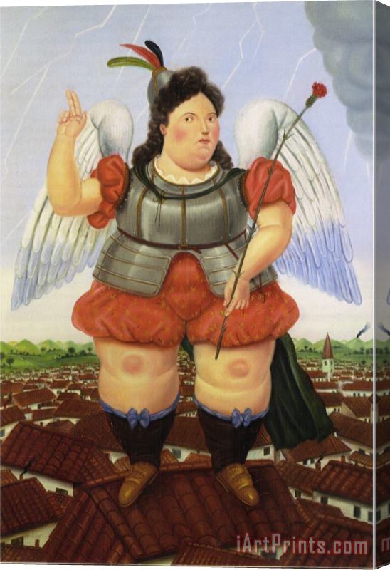 fernando botero Archangel Stretched Canvas Painting / Canvas Art