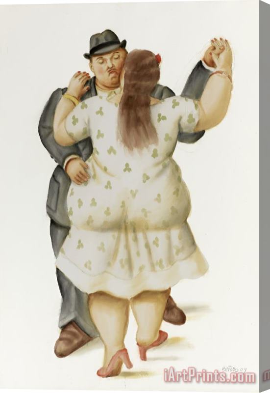 Fernando Botero Dancers, 2009 Stretched Canvas Print / Canvas Art