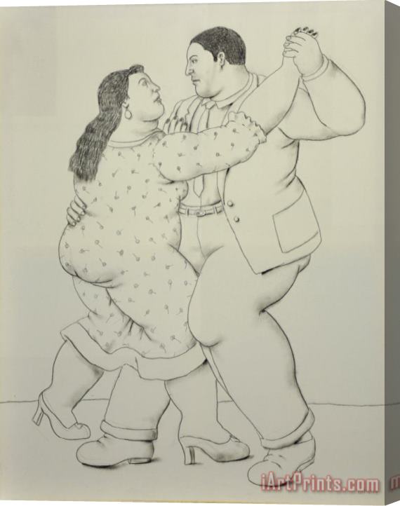 Fernando Botero Dancers, 2014 Stretched Canvas Print / Canvas Art