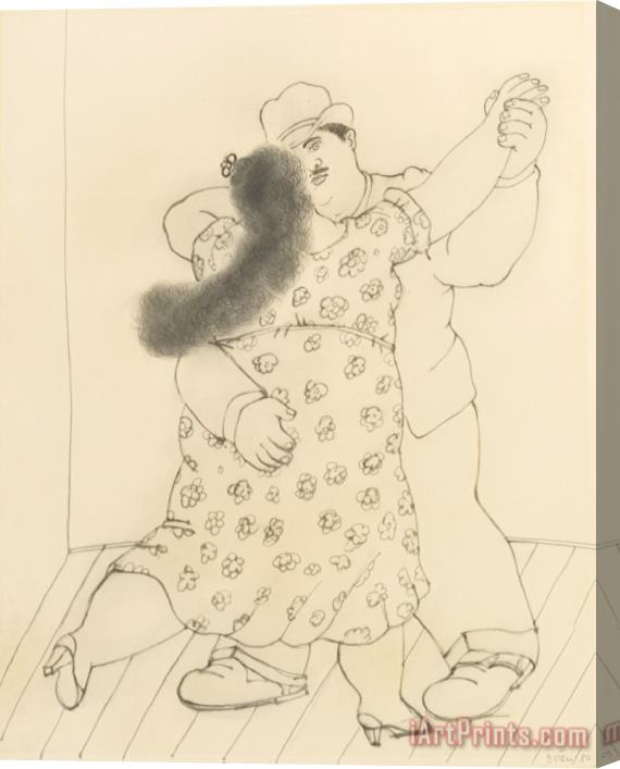 Fernando Botero Dancing Couple, 1980 Stretched Canvas Painting / Canvas Art