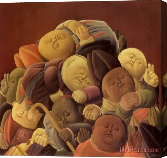 fernando botero Dead Bishops Stretched Canvas Painting / Canvas Art