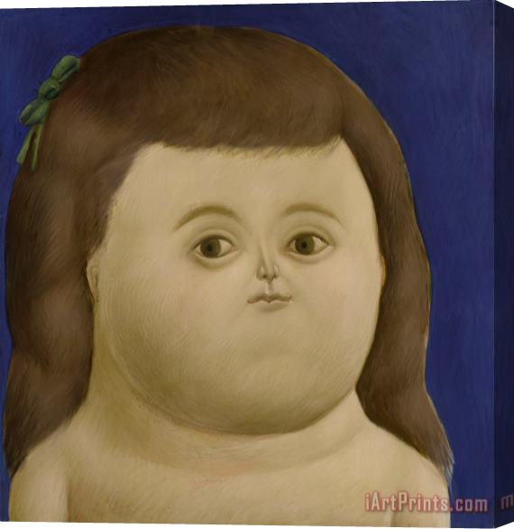 Fernando Botero Girl Stretched Canvas Painting / Canvas Art