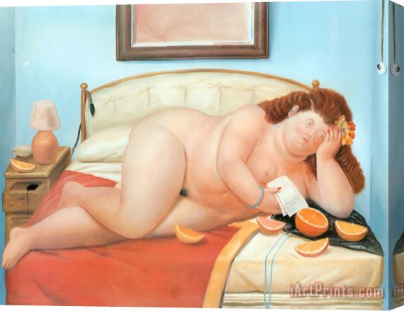 fernando botero Letter Stretched Canvas Painting / Canvas Art