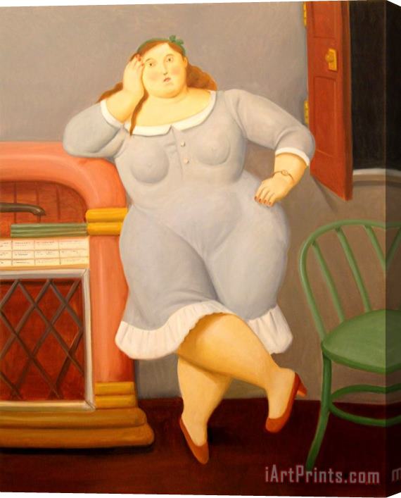 Fernando Botero Music Lover, 2013 Stretched Canvas Print / Canvas Art